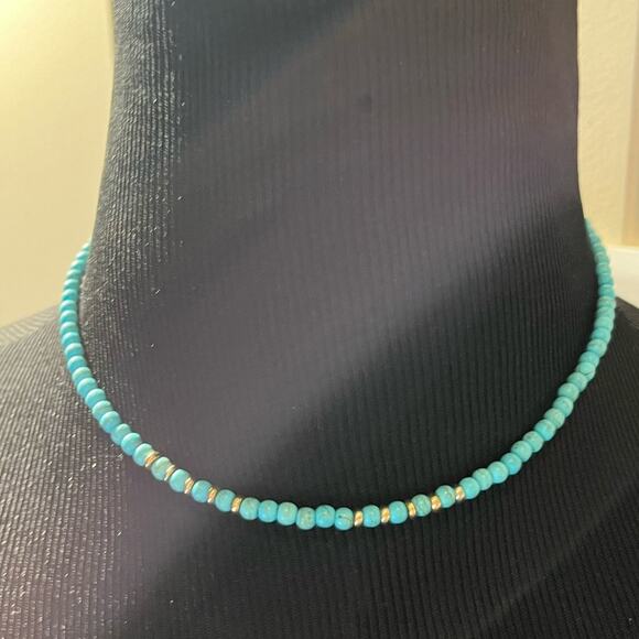 Turquoise and blue necklace lot of 8 - Picture 12 of 16